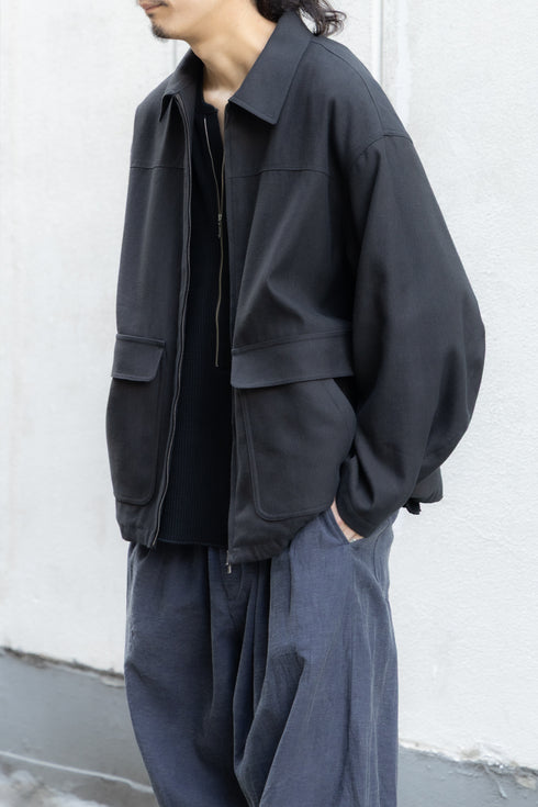 別注【Blanc YM】"Back Linen Herringbone Work Jacket"
